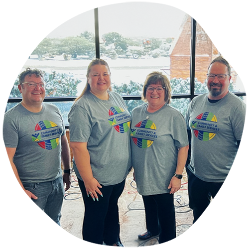 Four members of CFS standing in a line