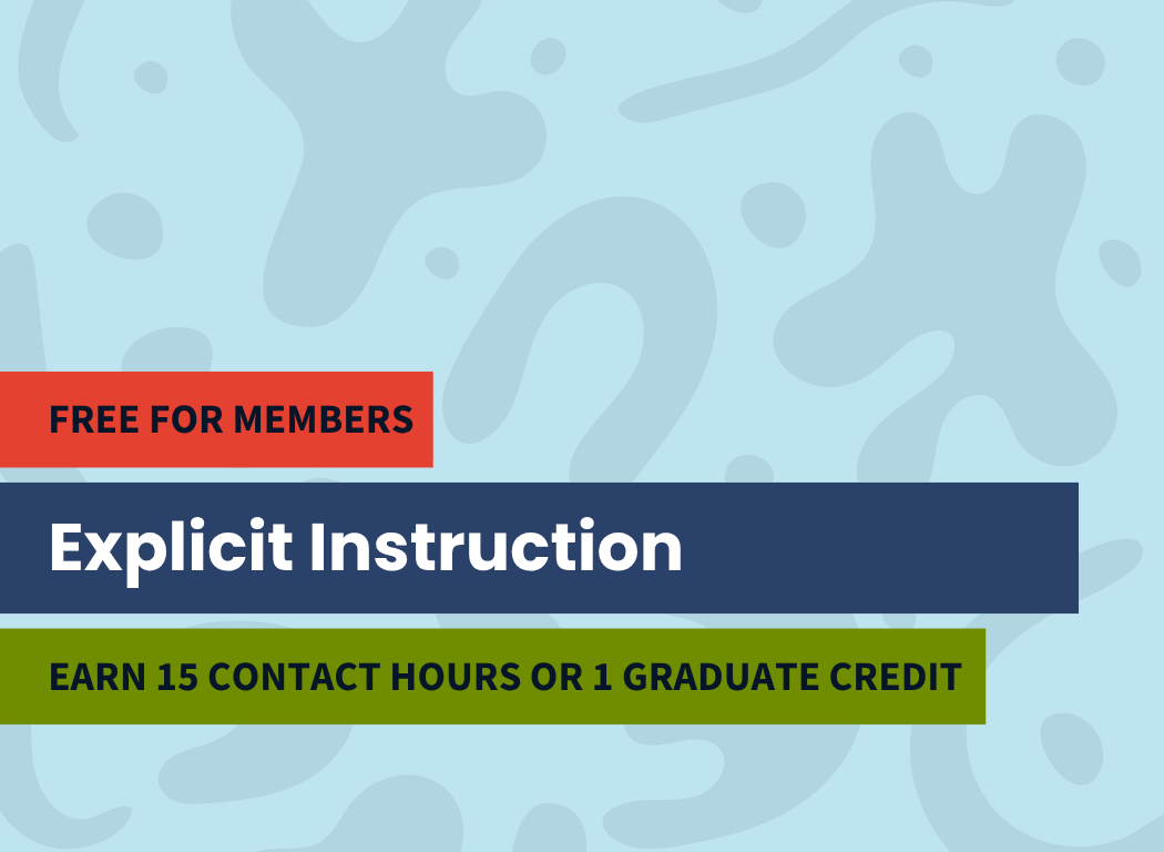 Explicit Instruction course