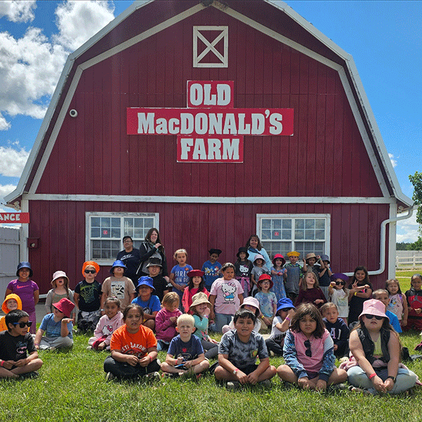 A class trip to Old McDonald's Farm